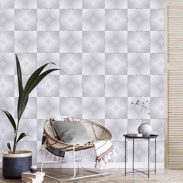 Décorations cuisine Geometrical Tile Pattern In Grey