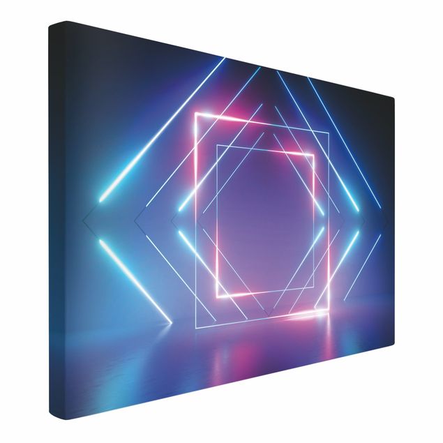 Impressions sur toile Geometrical Neon Light