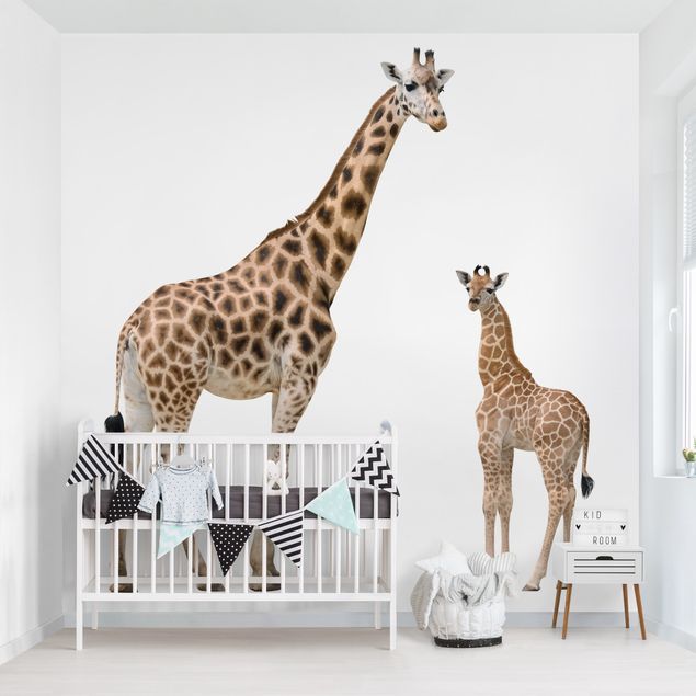 Déco chambre enfant Mère et enfant girafe