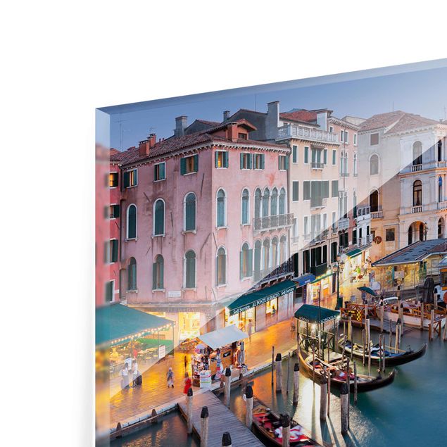 Tableaux en verre magnétique Soirée sur le Grand Canal à Venise