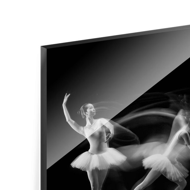 Tableaux en verre magnétique Ballerina Art Wave