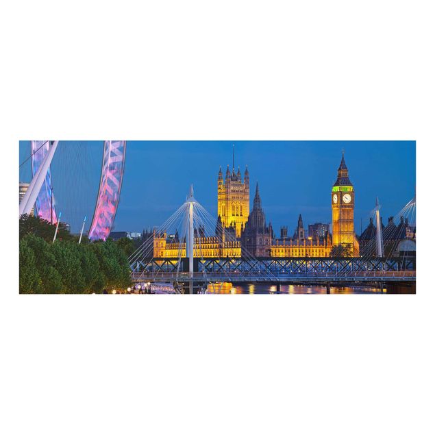 Tableaux moderne Big Ben et Palais de Westminster à Londres la nuit