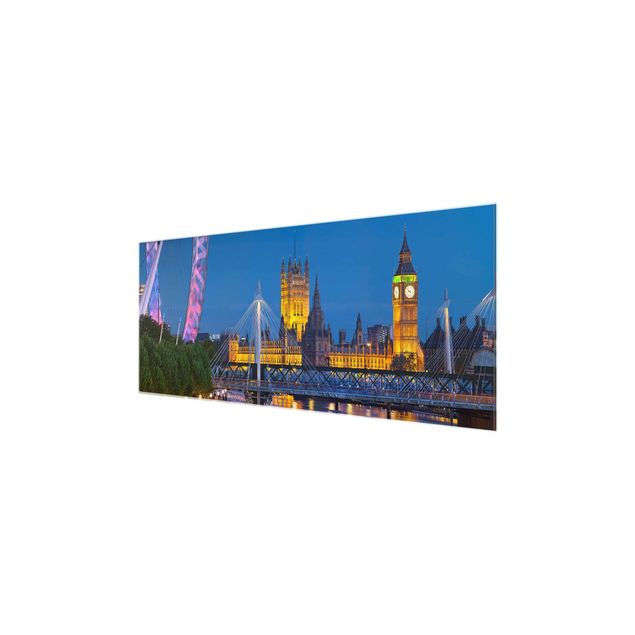 Tableau de ville Big Ben et Palais de Westminster à Londres la nuit