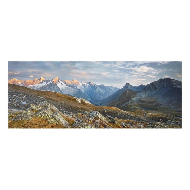Tableau verre montagne Col De Fenêtre Suisse