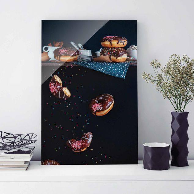Déco murale cuisine Donuts de l'étagère de la cuisine