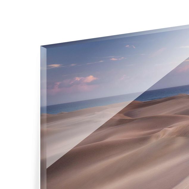 Tableau verre paysage Vue des dunes