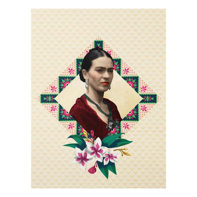 Tableaux Frida Kahlo Frida Kahlo - Fleurs et géométrie