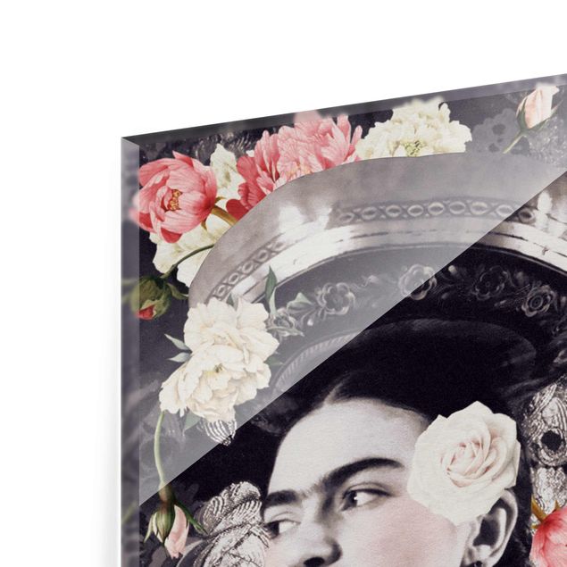 Tableau décoration Frida Kahlo - Flood de fleurs