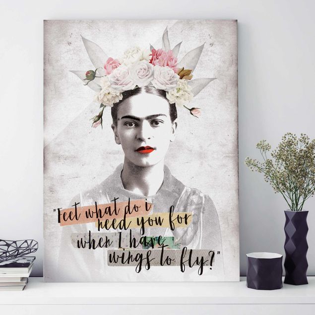 Déco mur cuisine Frida Kahlo - Citation