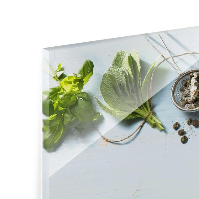 Tableau en verre - Bundled Herbs