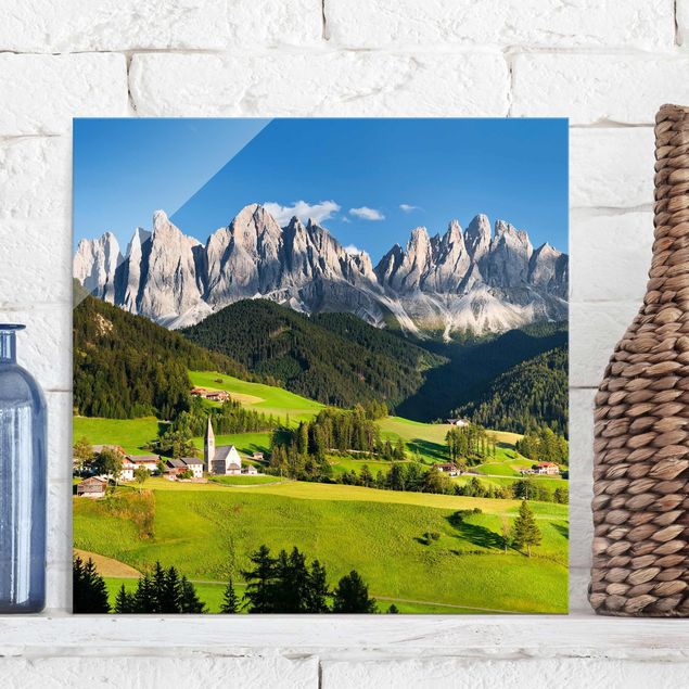 Déco murale cuisine Odle dans le Tyrol du Sud