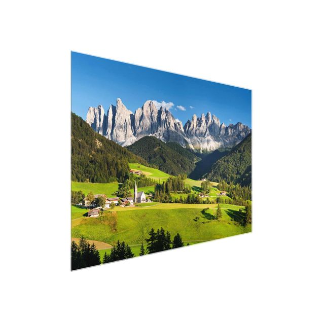 Tableau montagnes Odle dans le Tyrol du Sud