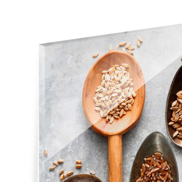 Tableau en verre - Cereal Grains Spoon