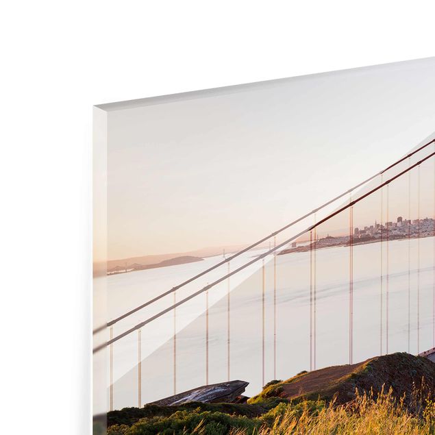 Tableau en verre - Golden Gate Bridge In San Francisco