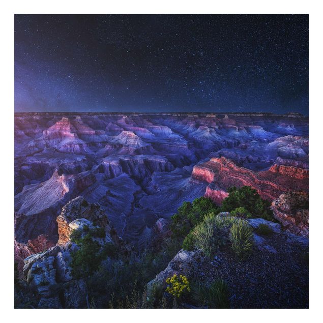 Tableau verre paysage Grand Canyon Night
