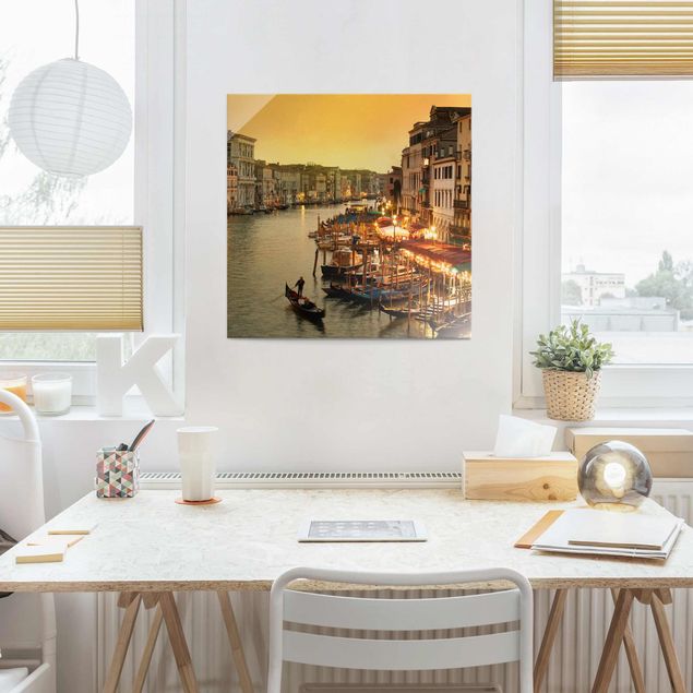 Tableaux en verre architecture & skyline Grand Canal de Venise
