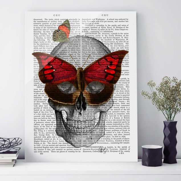 Tableaux papillons Scary Reading - Masque de papillon