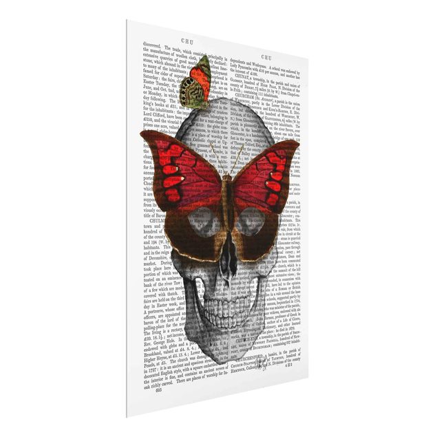 Tableaux modernes Scary Reading - Masque de papillon