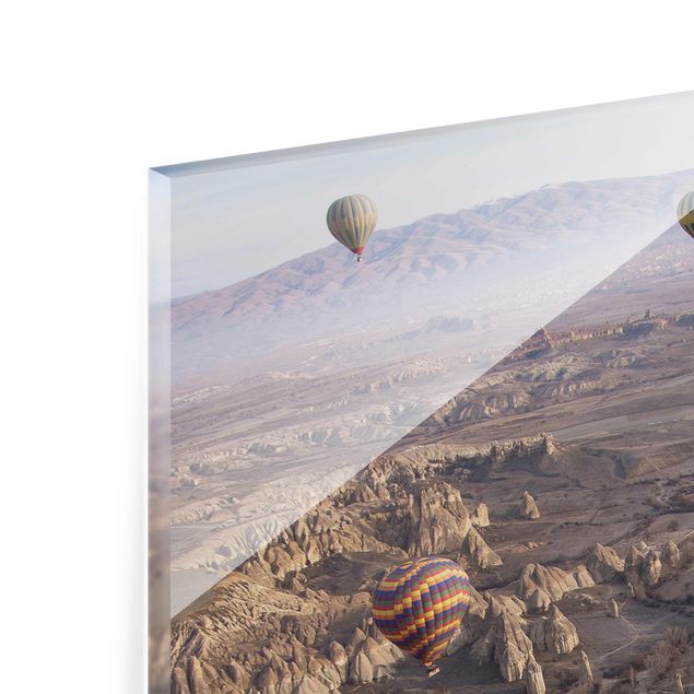 Tableaux en verre magnétique Ballons à air chaud au-dessus de l'Anatolie