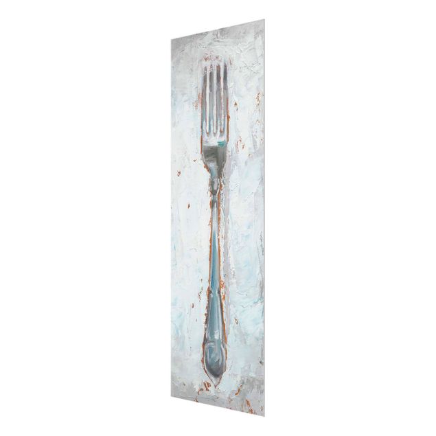 Tableau en verre - Impressionistic Cutlery - Fork