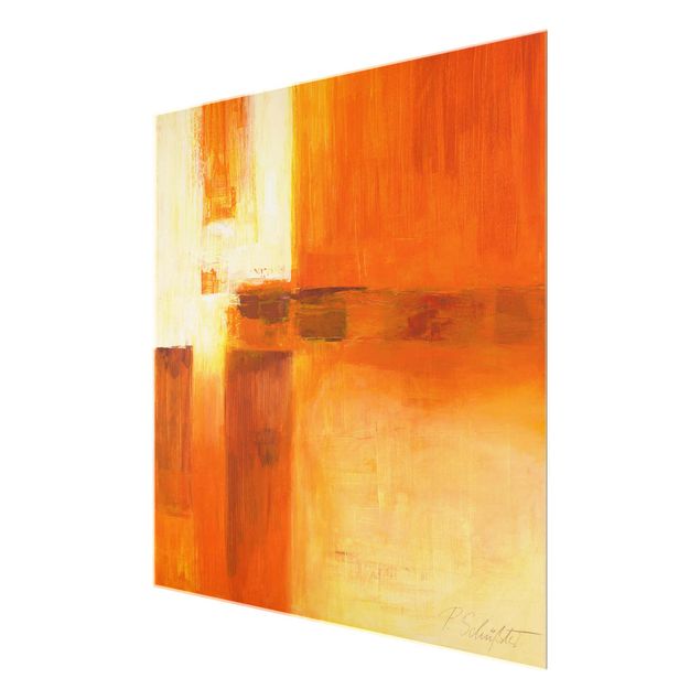 Tableaux de Petra Schüßler Petra Schüßler - Composition en orange et marron 01