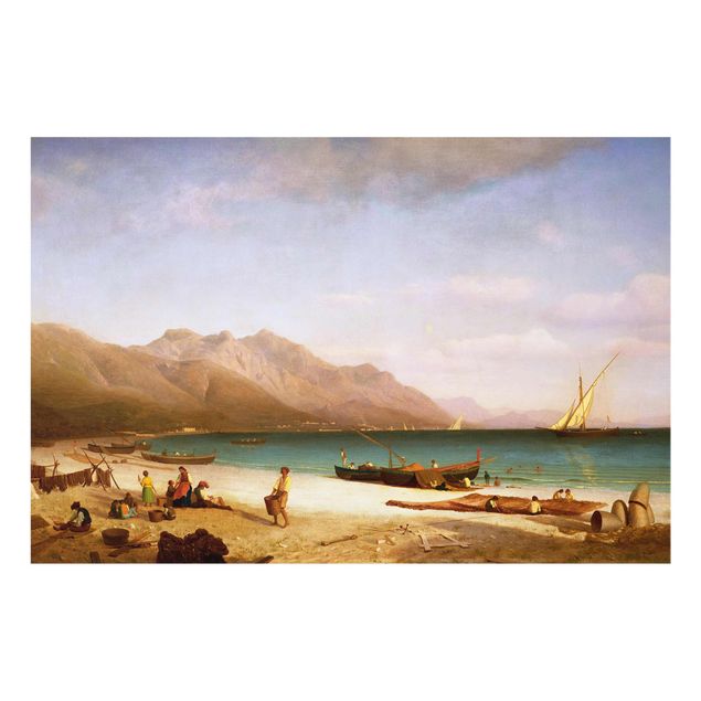 Tableaux plage Albert Bierstadt - Baie de Salerne