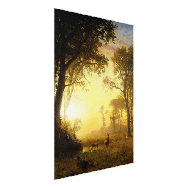 Tableaux arbres Albert Bierstadt - Lumière dans la forêt