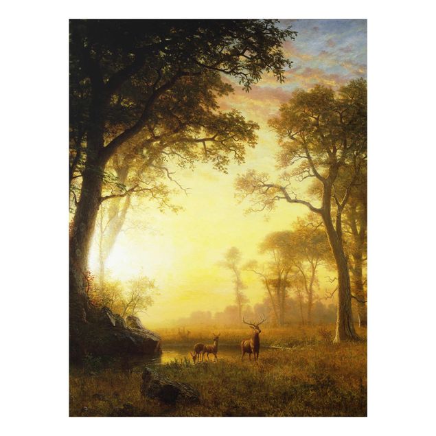 Tableaux Artistiques Albert Bierstadt - Lumière dans la forêt
