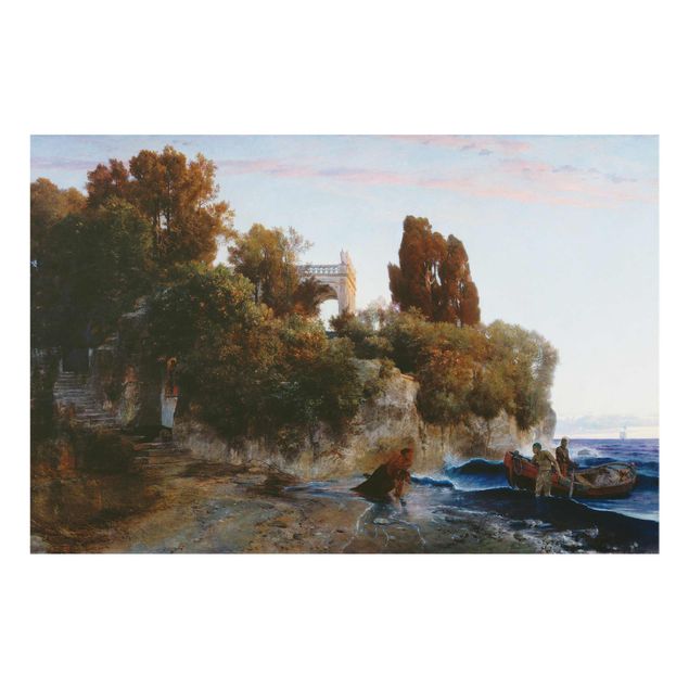 Tableau deco nature Arnold Böcklin - Château au bord de la mer