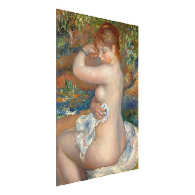 Tableaux en verre nu & érotisme Auguste Renoir - Après le bain