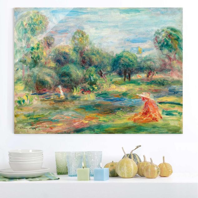 Déco mur cuisine Auguste Renoir - Paysage à Cagnes