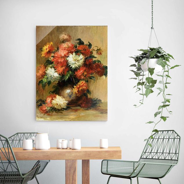 Tableaux Artistiques Auguste Renoir - Nature morte avec des dahlias