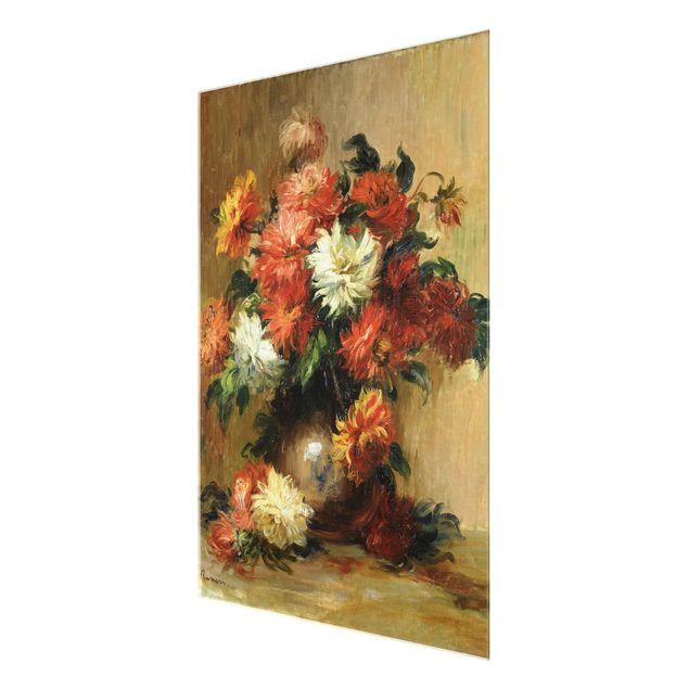 Tableaux fleurs Auguste Renoir - Nature morte avec des dahlias