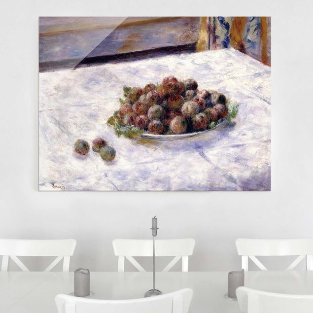 Tableau impressionniste Auguste Renoir - Nature morte, une assiette de prunes