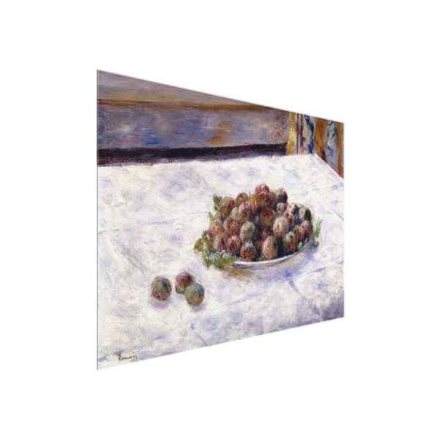 Tableau moderne Auguste Renoir - Nature morte, une assiette de prunes
