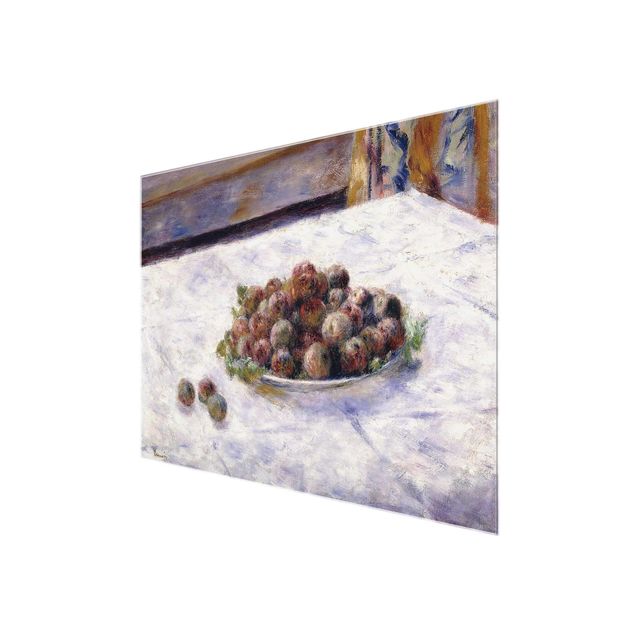 Tableaux reproduction Auguste Renoir - Nature morte, une assiette de prunes