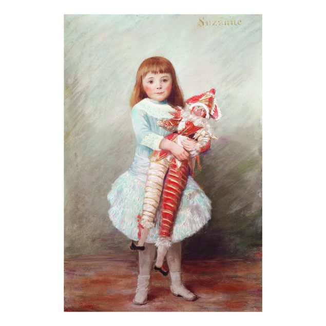 Tableau portraits Auguste Renoir - Suzanne avec la marionnette Arlequin