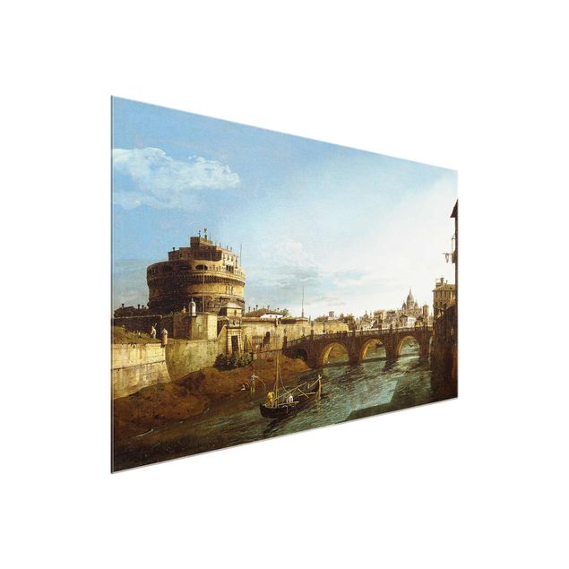 Tableaux Expressionnisme Bernardo Bellotto - Vue de Rome sur les rives du Tibre