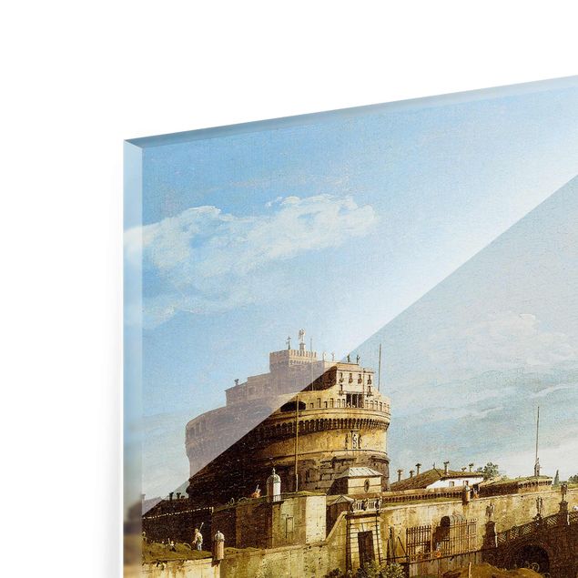 Tableaux modernes Bernardo Bellotto - Vue de Rome sur les rives du Tibre