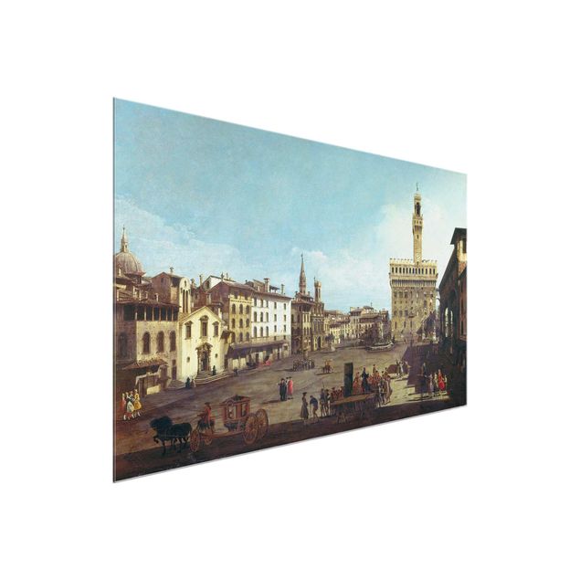 Tableaux Expressionnisme Bernardo Bellotto - La Piazza della Signoria à Florence