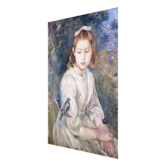 Tableaux Berthe Morisot - Jeune fille avec un oiseau