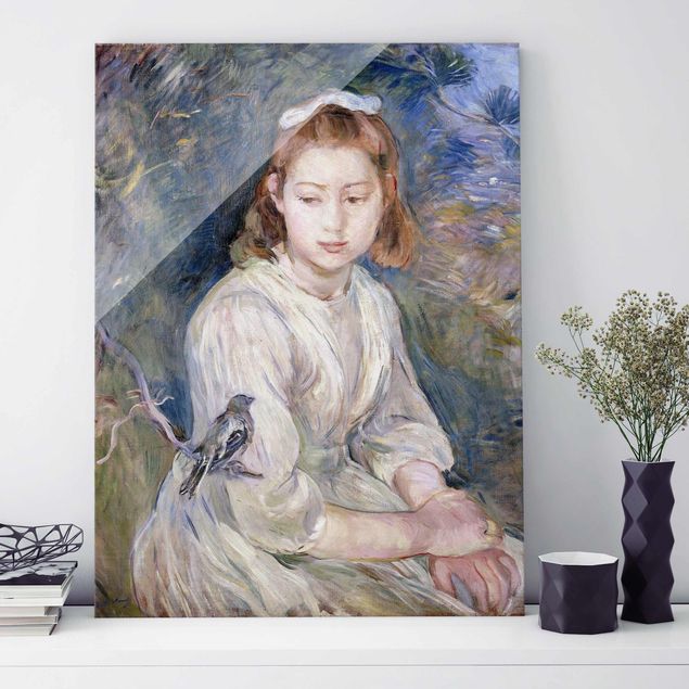 Décorations cuisine Berthe Morisot - Jeune fille avec un oiseau