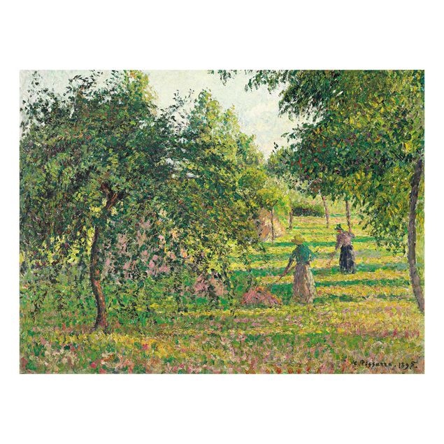 Tableau paysages Camille Pissarro - Pommiers et faneurs, Eragny