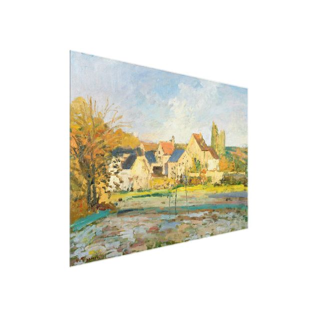 Tableau Pointillisme Camille Pissarro - Paysage à Osny près de l'abreuvoir
