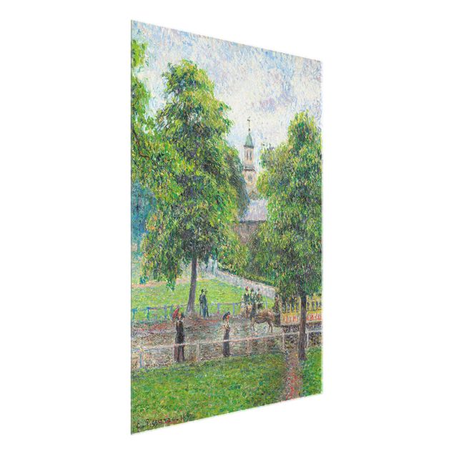 Toile impressionniste Camille Pissarro - L'église Sainte-Anne, Kew, Londres