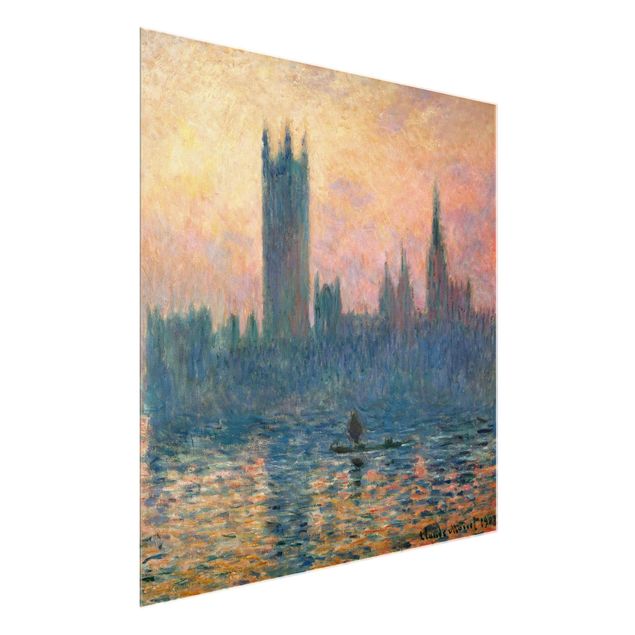 Tableaux Artistiques Claude Monet - Coucher de soleil à Londres
