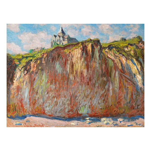 Tableau bord de mer Claude Monet - L'église de Varengeville à la lumière du matin