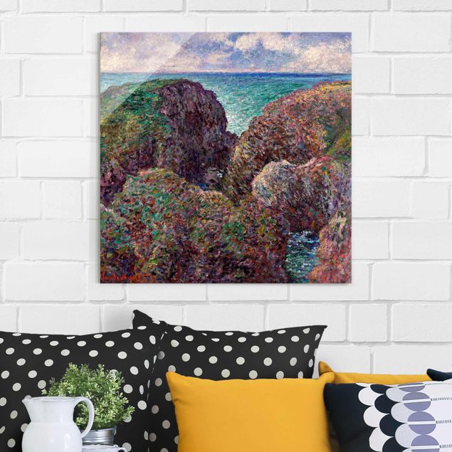 Tableau paysage Claude Monet - Groupe de rochers à Port-Goulphar