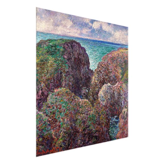 Tableau mer Claude Monet - Groupe de rochers à Port-Goulphar