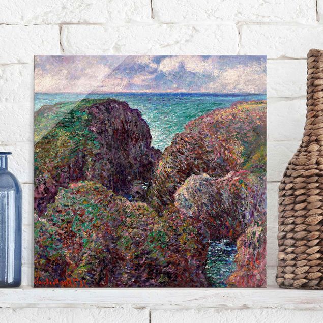 Déco murale cuisine Claude Monet - Groupe de rochers à Port-Goulphar
